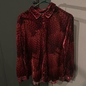 Johnny was velvet button down